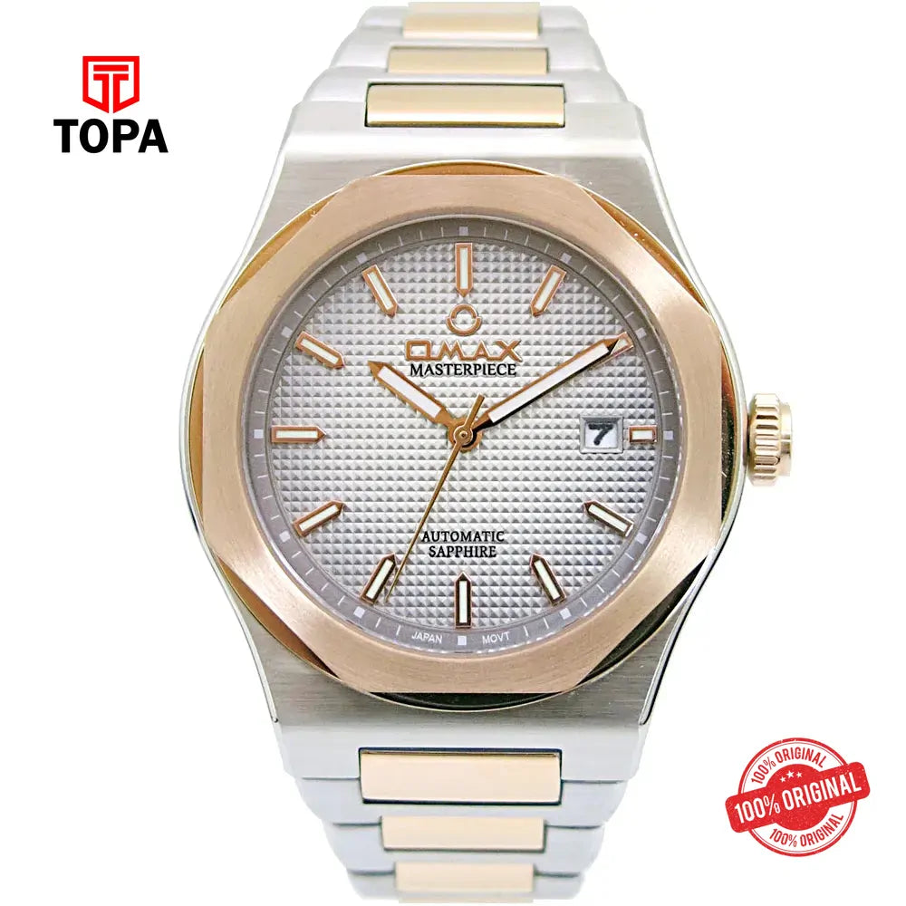 Omax OSA045C9CI Masterpiece Metal Band Men Watch - Topa