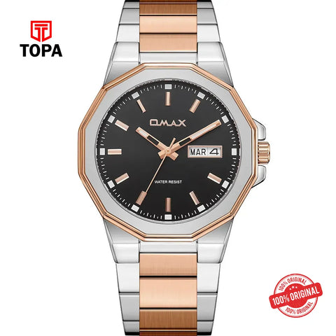Omax SQ-AT003C2SI Metal Band Men Watch - Topa