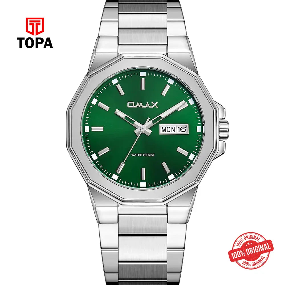 Omax SQ-AT003PD3I Metal Band Men Watch - Topa