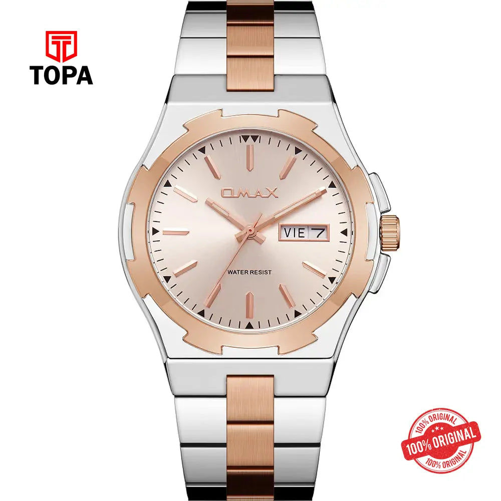 Omax SQ-AT005CSSI Metal Band Men Watch - Topa