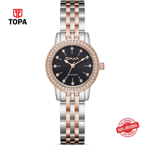 Omax SQ-BS006C2SS Metal Band Women Watch - Topa