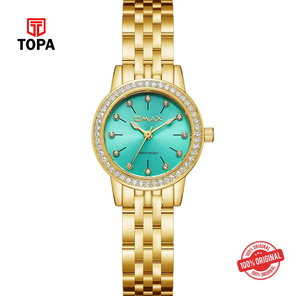 Omax SQ-BS006GT1S Metal Band Women Watch - Topa