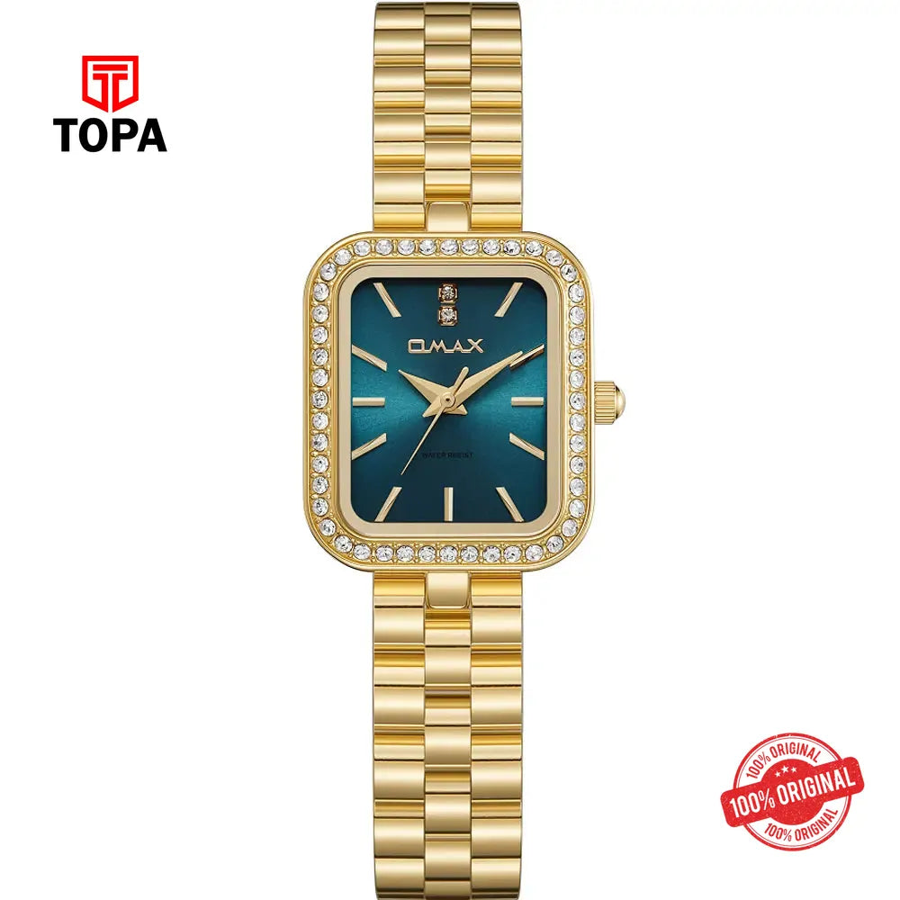 Omax SQ-CS004G61I Metal Band Women Watch - Topa