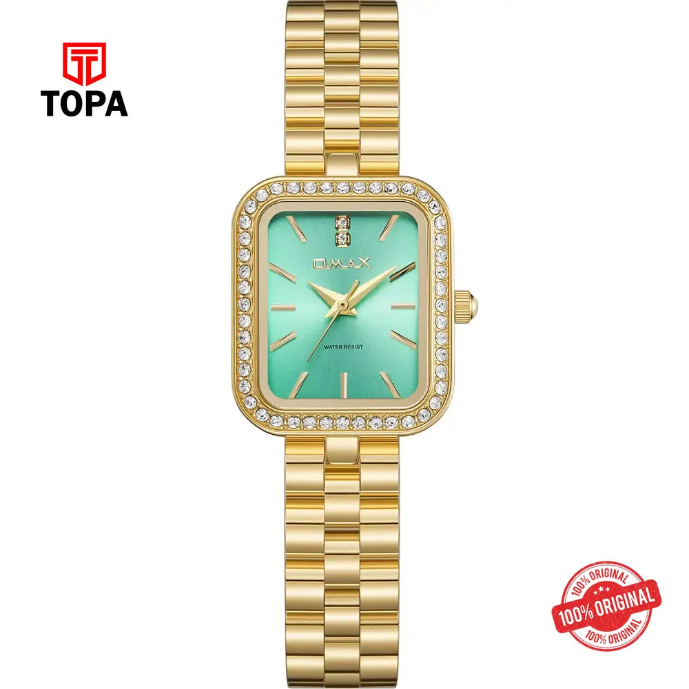 Omax SQ-CS004GT1I Metal Band Women Watch - Topa