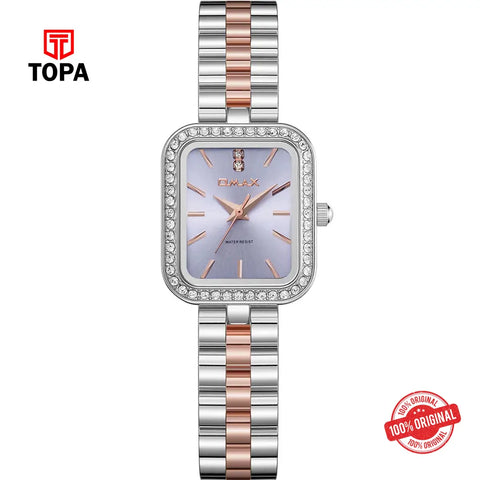 Omax SQ-CS004PZSI Metal Band Women Watch - Topa
