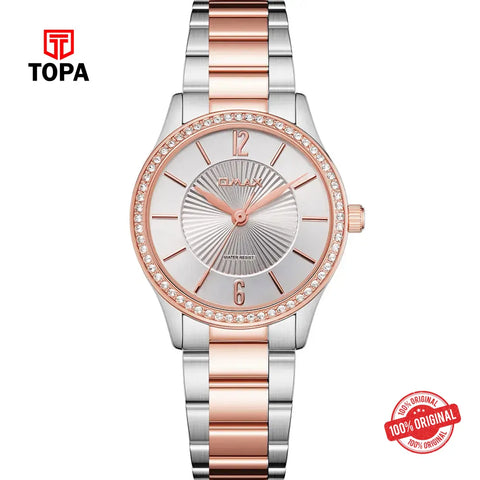 Omax SQ-CS006C3SI Metal Band Women Watch - Topa