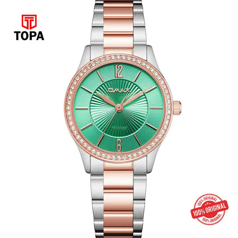 Omax SQ-CS006CTSI Metal Band Women Watch - Topa