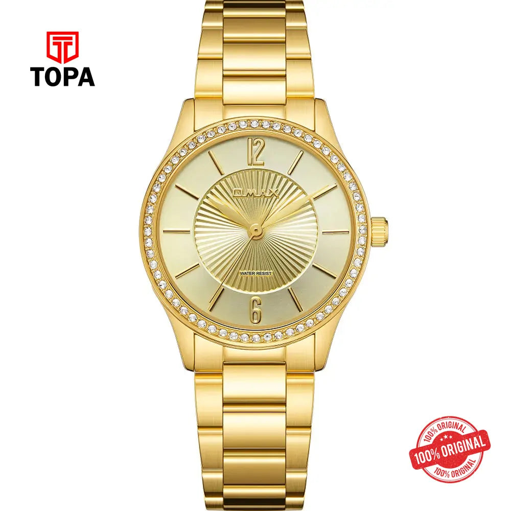 Omax SQ-CS006G11I Metal Band Women Watch - Topa