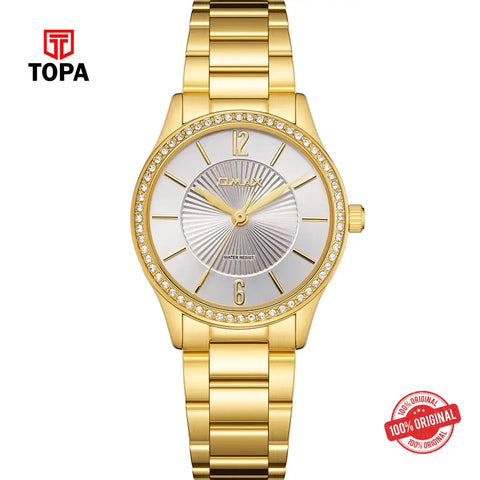 Omax SQ-CS006G31I Metal Band Women Watch - Topa