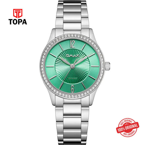 Omax SQ-CS006PT3I Metal Band Women Watch - Topa