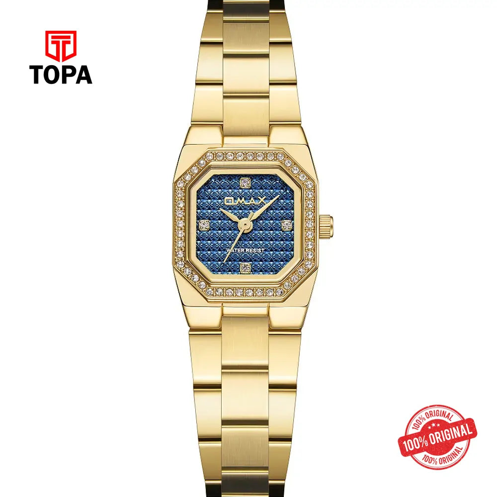 Omax SQ-CS010GJ1S3 Metal Band Women Watch - Topa