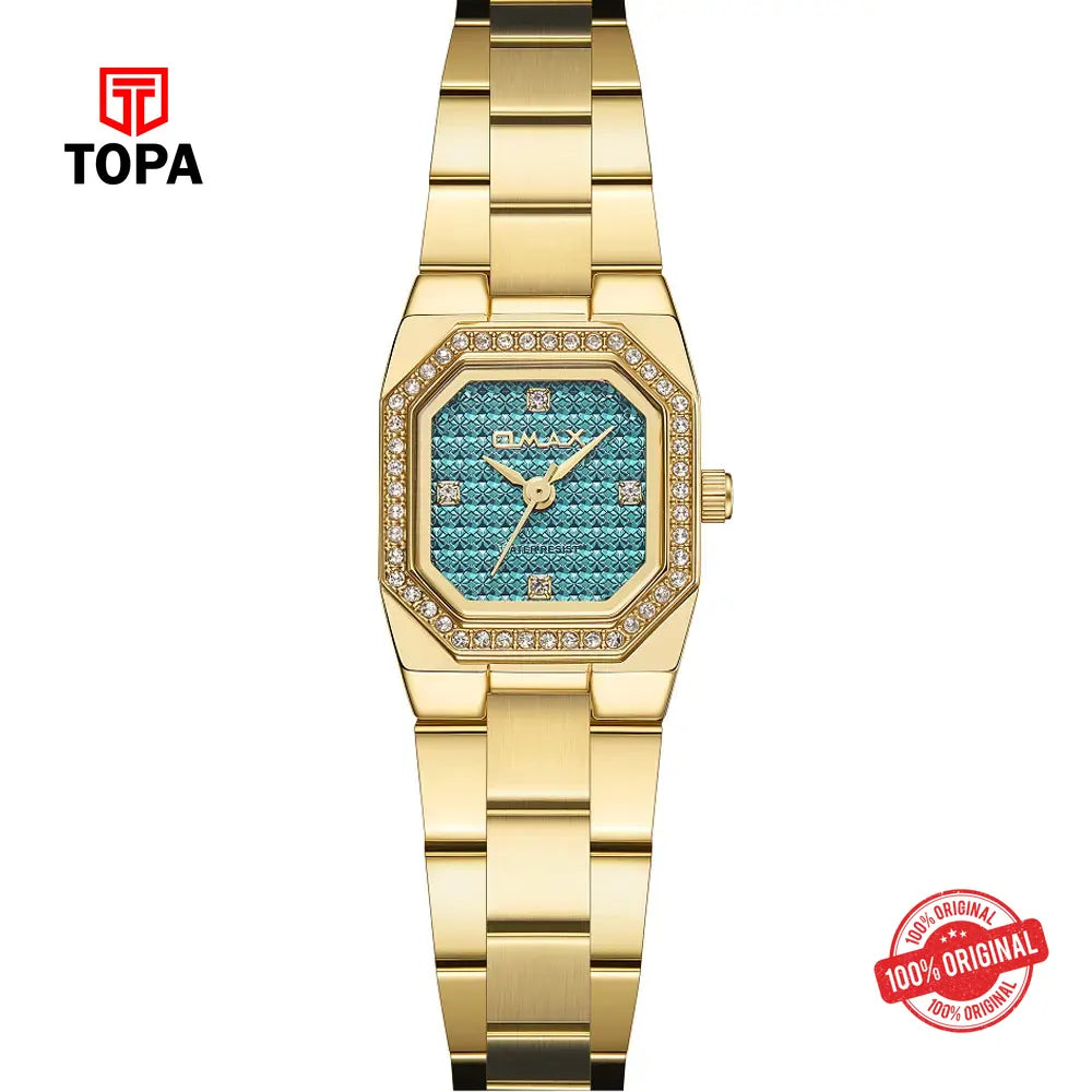 Omax SQ-CS010GQ1S3 Metal Band Women Watch - Topa