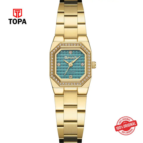 Omax SQ-CS010GQ1S3 Metal Band Women Watch - Topa
