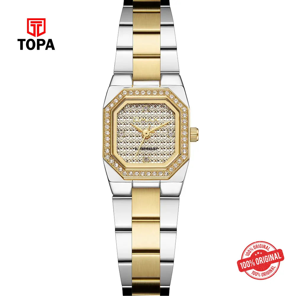 Omax SQ-CS010T3IS3 Metal Band Women Watch - Topa