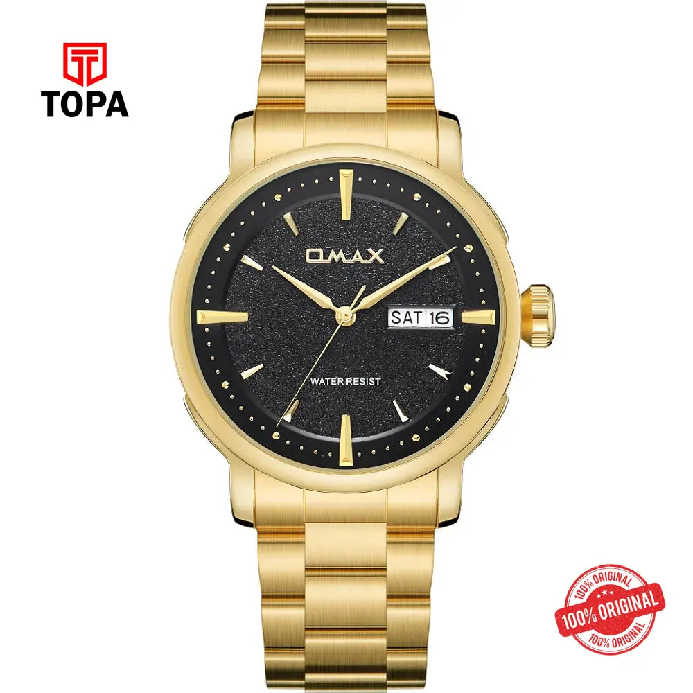 Omax SQ-DT001G21I Metal Band Men Watch - Topa