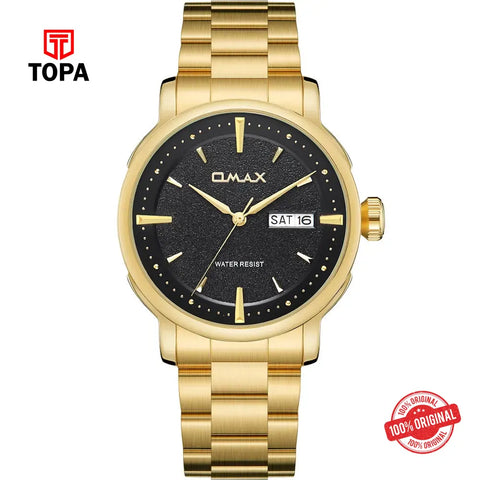 Omax SQ-DT001G21I Metal Band Men Watch - Topa