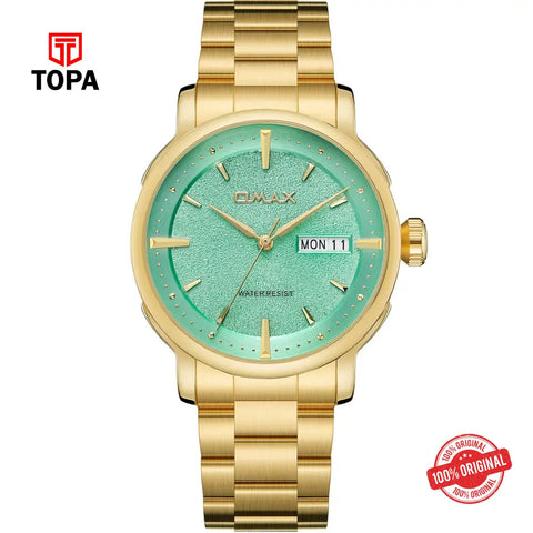 Omax SQ-DT001GT1I Metal Band Men Watch - Topa