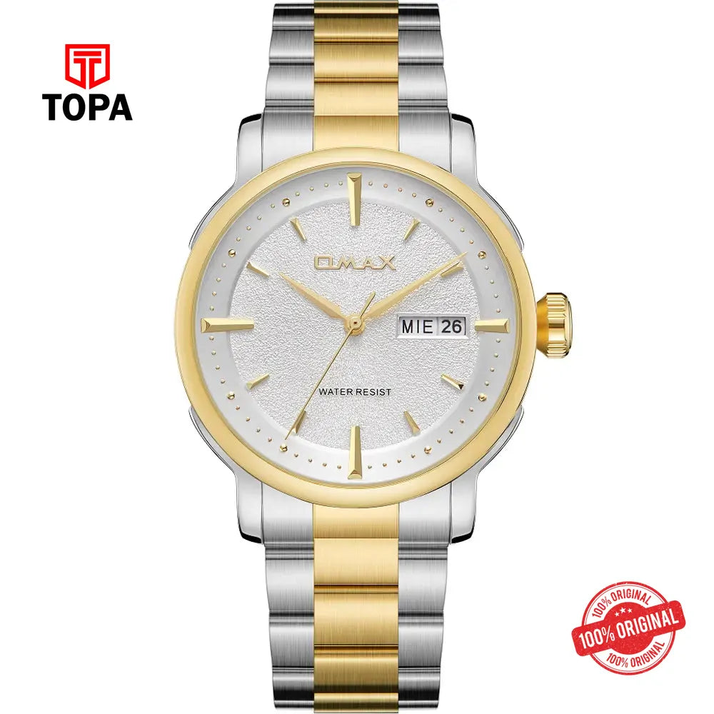 Omax SQ-DT001T3II Metal Band Men Watch - Topa