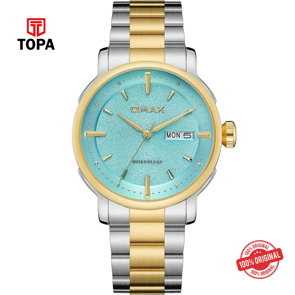 Omax SQ-DT001TQII Metal Band Men Watch - Topa