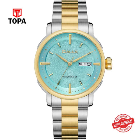 Omax SQ-DT001TQII Metal Band Men Watch - Topa