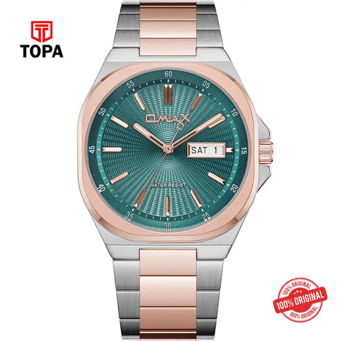 Omax SQ-DT003C6SI Metal Band Men Watch - Topa
