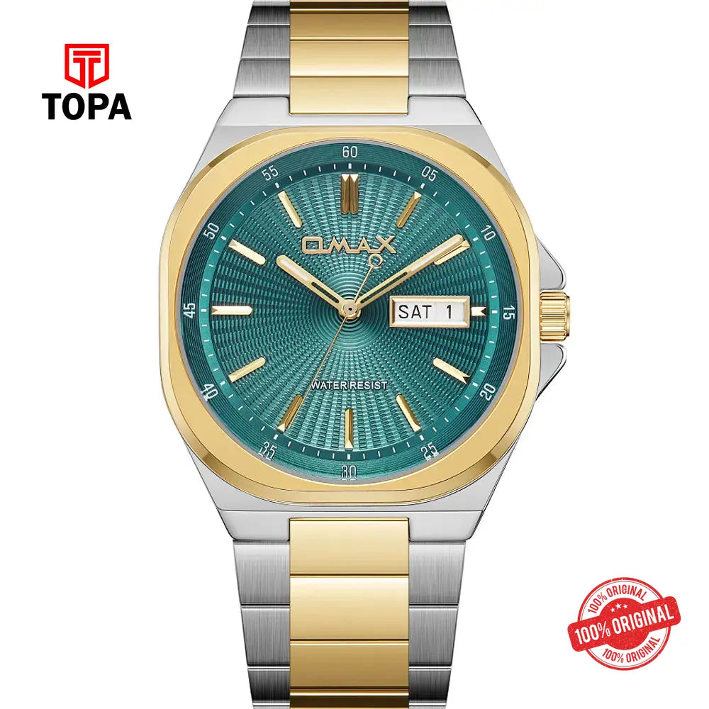 Omax SQ-DT003T6II Metal Band Men Watch - Topa
