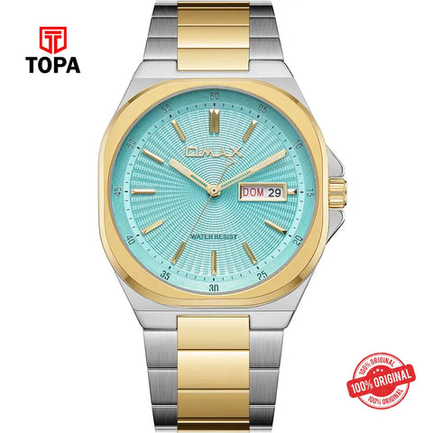 Omax SQ-DT003TQII Metal Band Men Watch - Topa