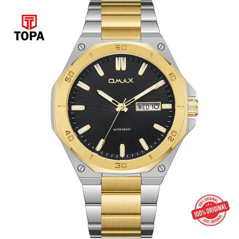 Omax SQ-DT007T2II Metal Band Men Watch - Topa