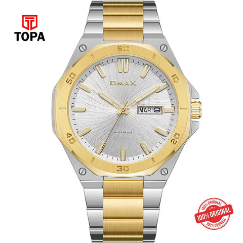 Omax SQ-DT007T3II Metal Band Men Watch - Topa