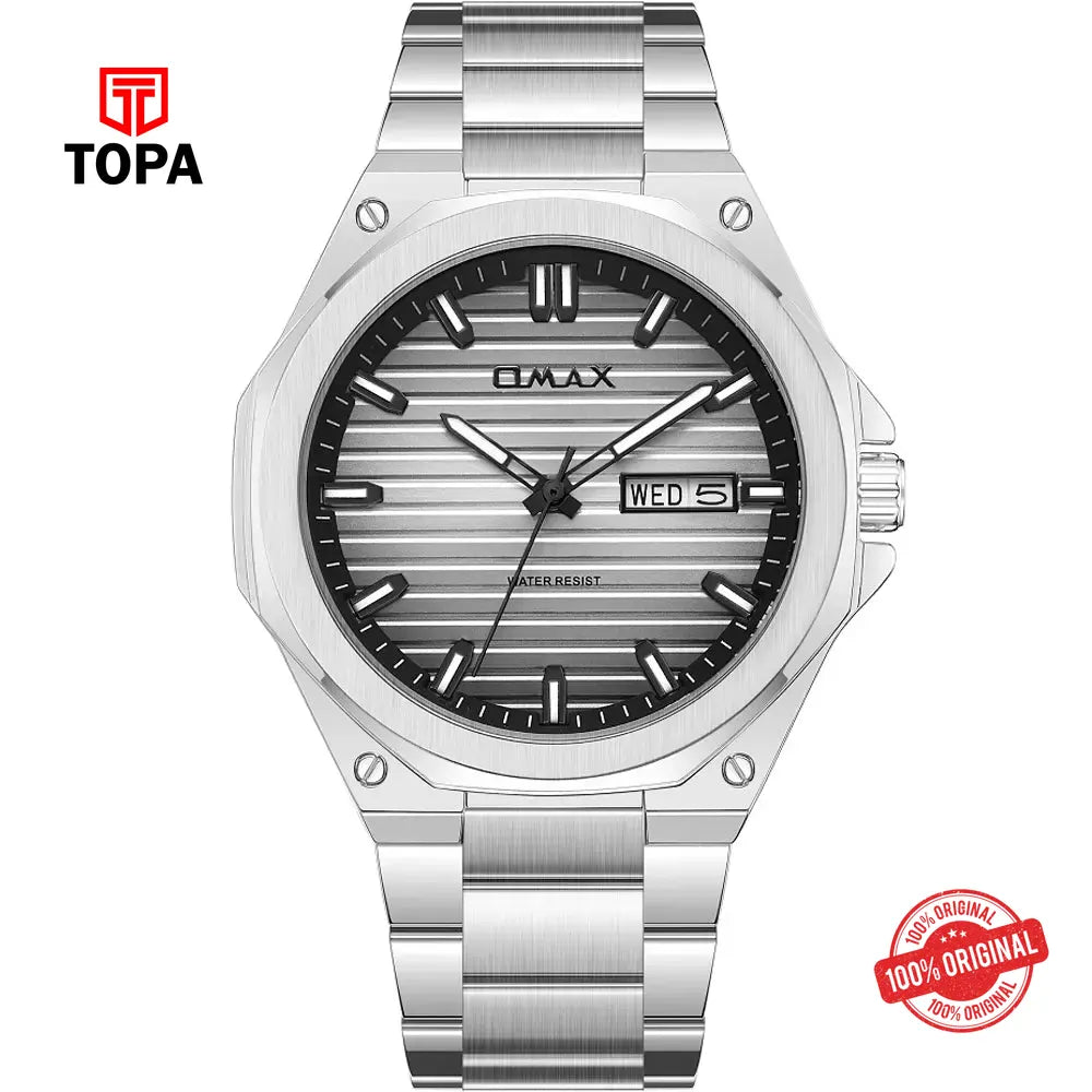 Omax SQ-DT009P33I2 Metal Band Men Watch - Topa