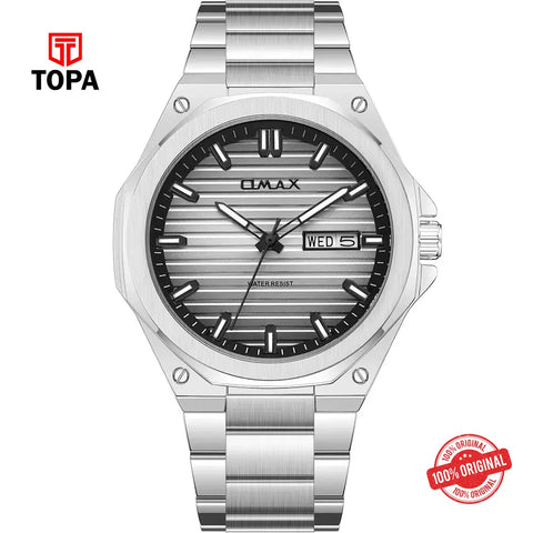 Omax SQ-DT009P33I2 Metal Band Men Watch - Topa
