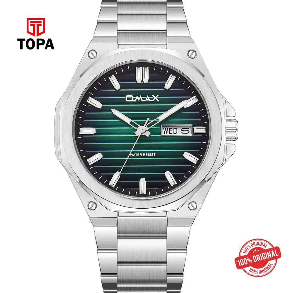 Omax SQ-DT009PT3I1 Metal Band Men Watch - Topa