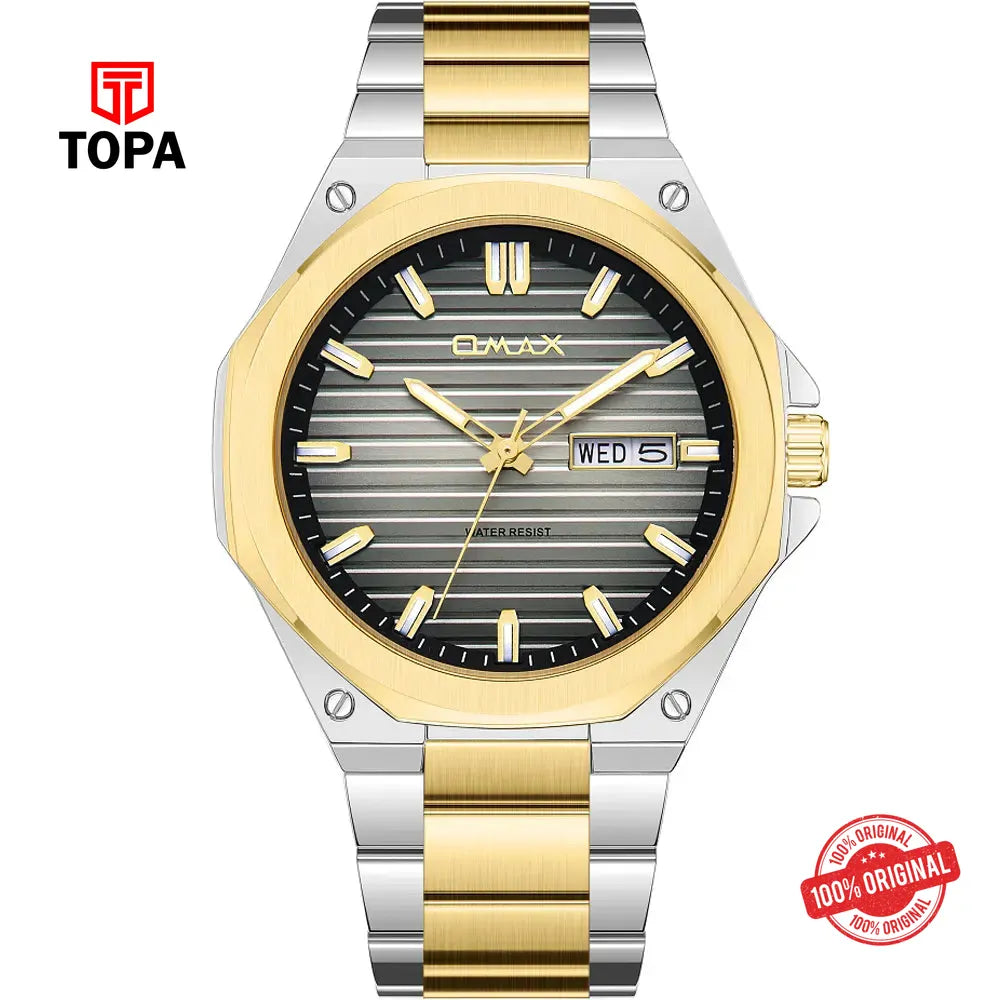 Omax SQ-DT009T3II3 Metal Band Men Watch - Topa