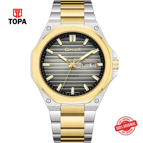 Omax SQ-DT009T3II3 Metal Band Men Watch - Topa