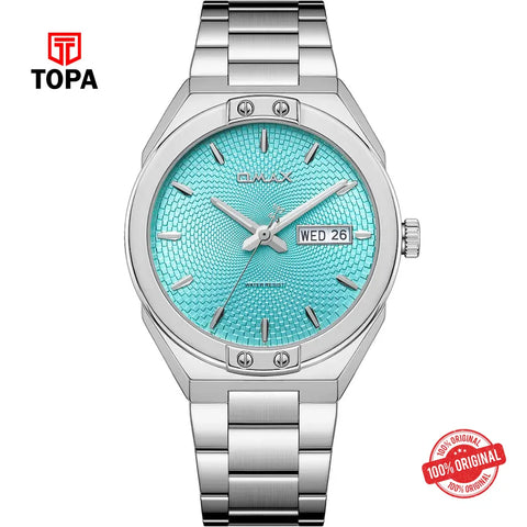 Omax SQ-DT013PQ3I Metal Band Men Watch - Topa
