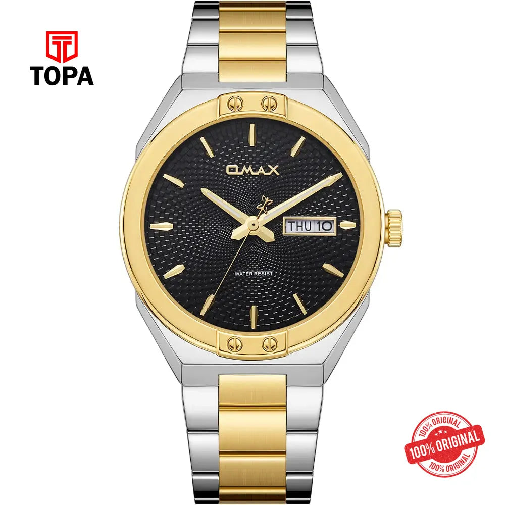 Omax SQ-DT013T2II Metal Band Men Watch - Topa