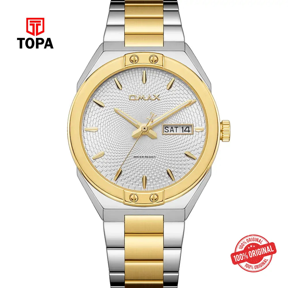 Omax SQ-DT013T3II Metal Band Men Watch - Topa