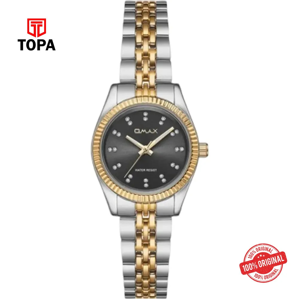 Omax UT-DS002T2IS Metal Band Women Watch - Topa