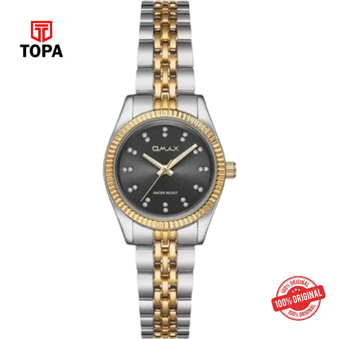 Omax UT-DS002T2IS Metal Band Women Watch - Topa