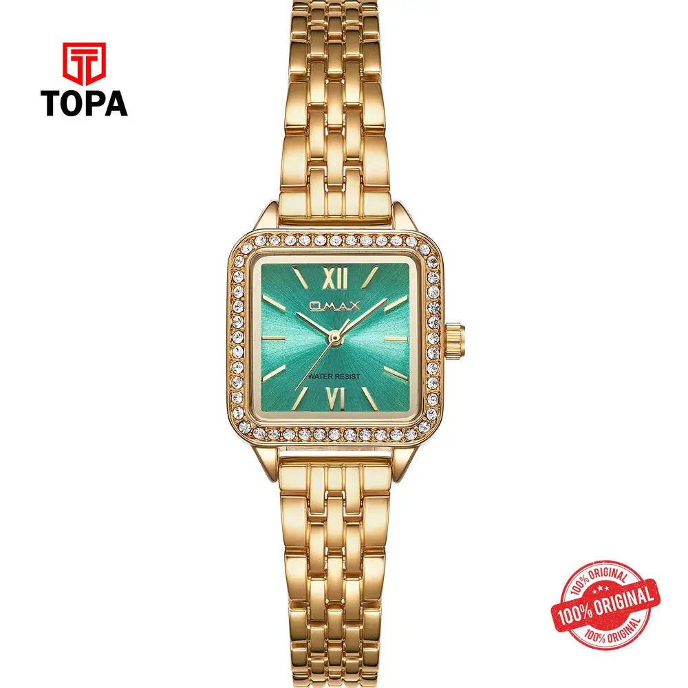 Omax UT-DS004GT1I Metal Band Women Watch - Topa