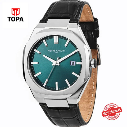 Pierre Cardin CF.0406.LB Leather Band Men Watch - Topa