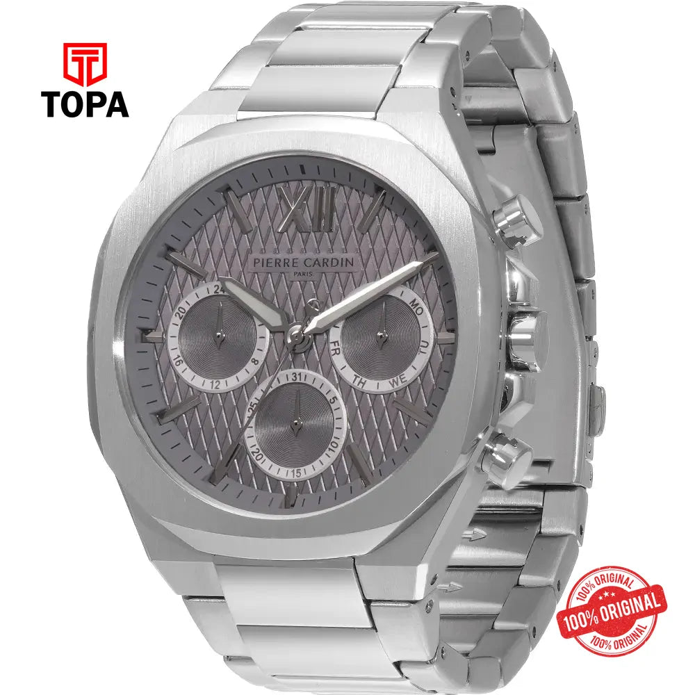 Pierre Cardin CF.1017.MS.3 Metal Band Men Watch - Topa