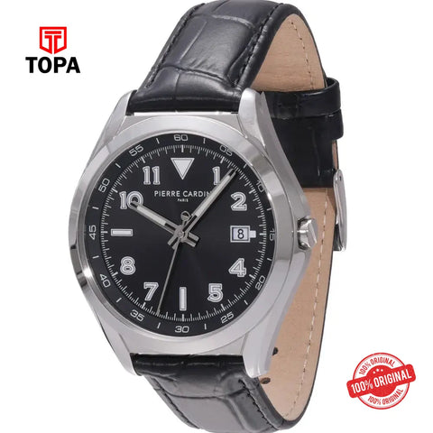 Pierre Cardin CF.1018.LB Leather Band Men Watch - Topa