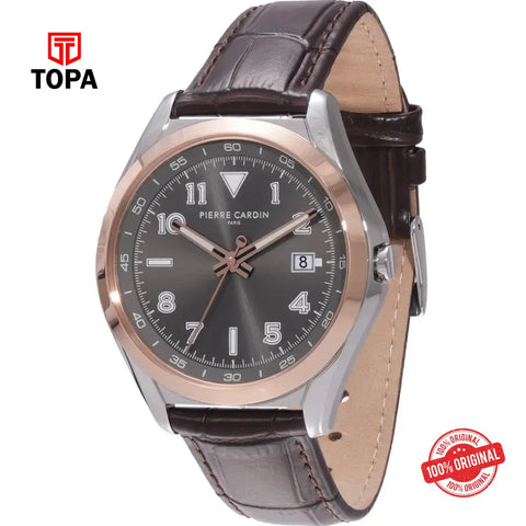 Pierre Cardin CF.1018.LG.2 Leather Band Men Watch - Topa