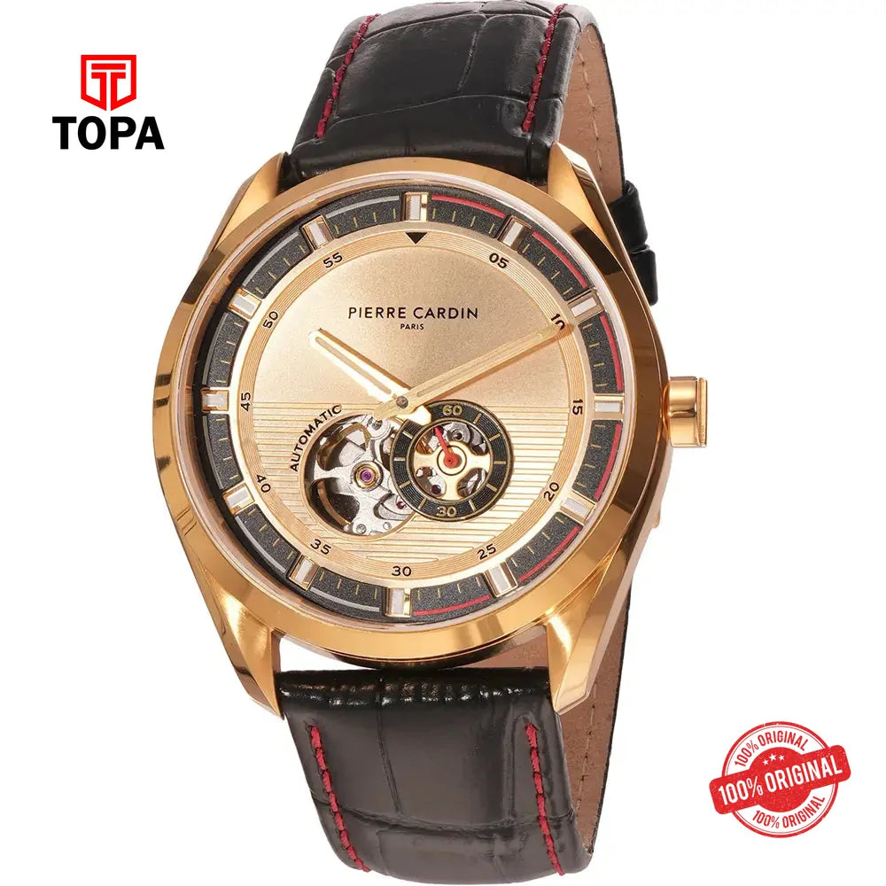 Pierre Cardin CF.1029.LB Leather Band Men Watch - Topa