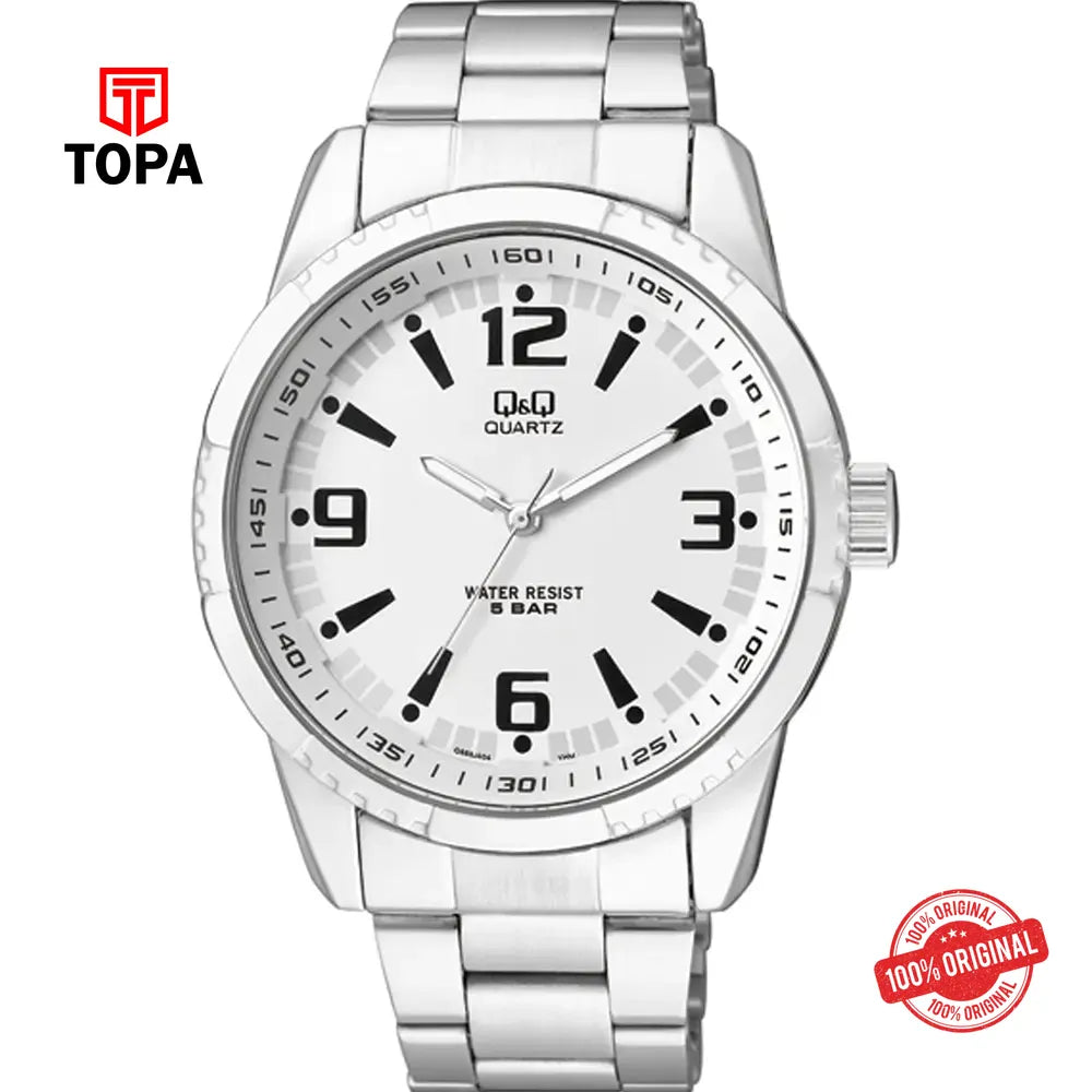 Q&Q Q888J204Y Metal Band Men Watch - Topa
