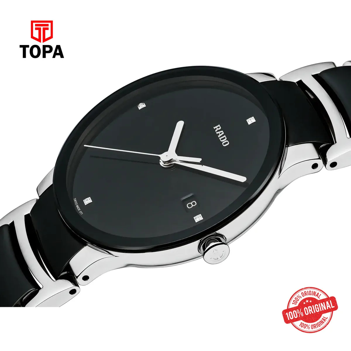 Rado 073.0934.3071 R30934712 Centrix Quartz Men Watch - Topa