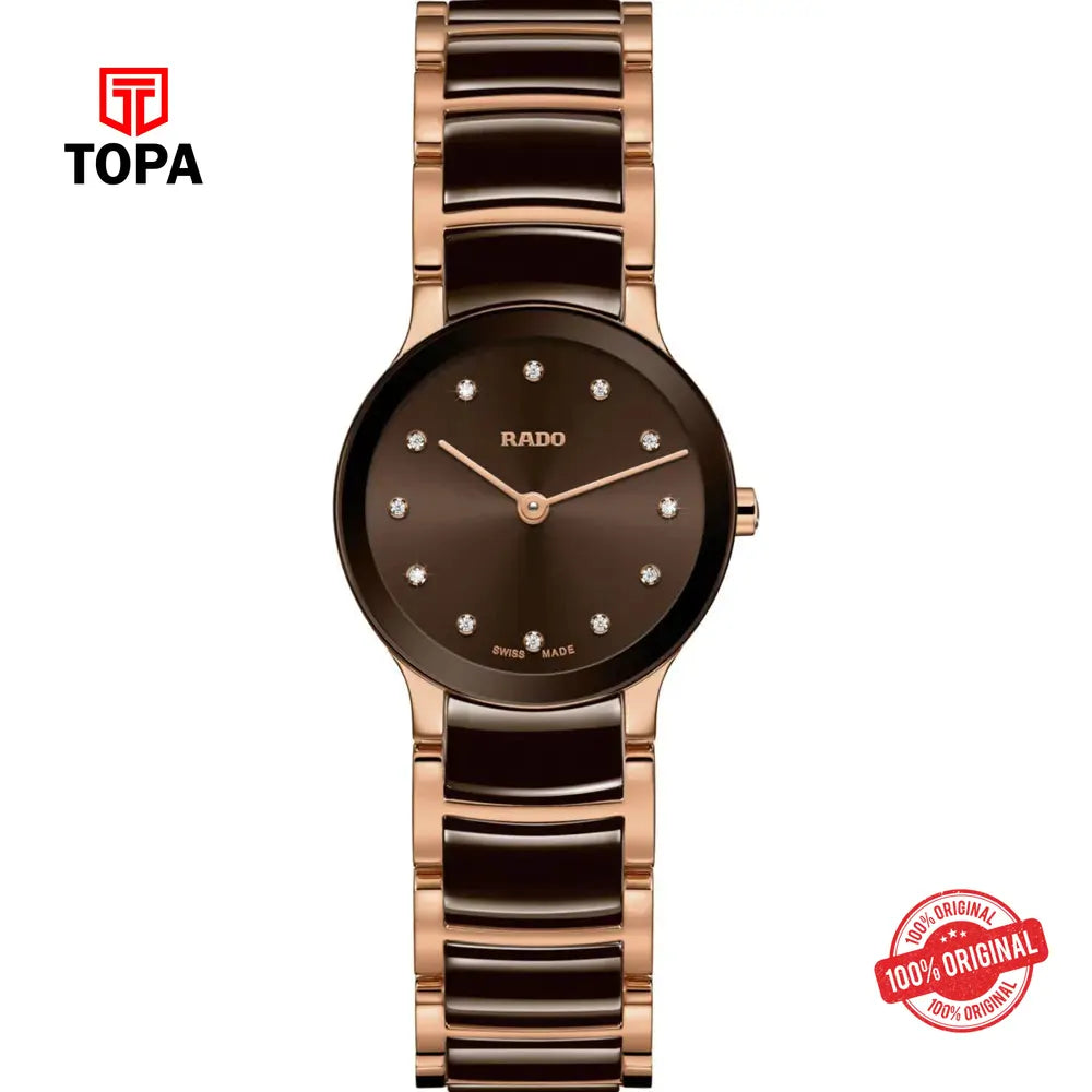 Rado Centrix Diamond R30190702 (03064) Pre-Owned Metal Band Women Watch - Topa