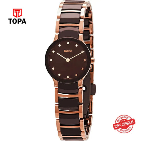 Rado Centrix Diamond R30190702 (03064) Pre-Owned Metal Band Women Watch - Topa