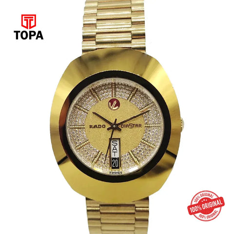 Rado R12413243 Diastar Pre-Owned Metal Band Men Watch - Topa